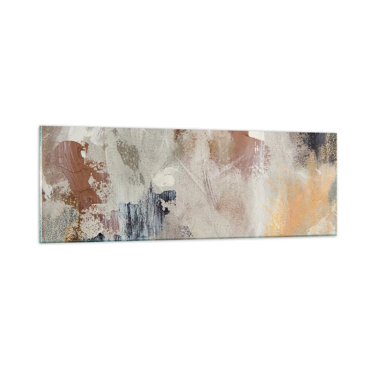 Impression sur verre - Image sur verre - Abstraction brumeuse - 90x30 cm