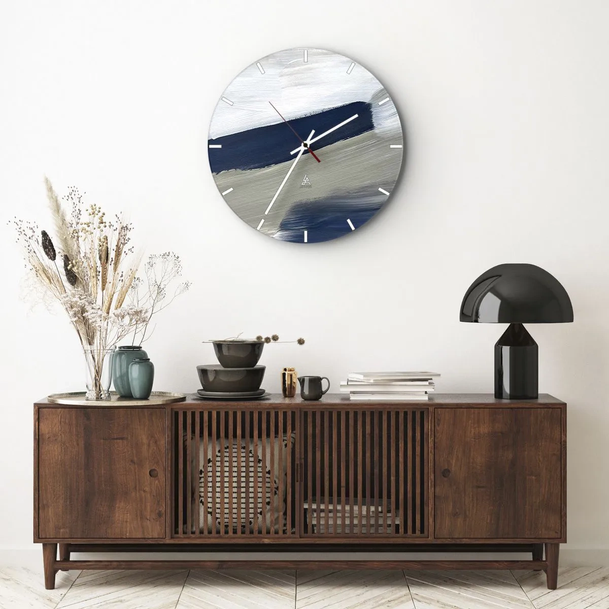 Horloge murale - Pendule murale - Rencontre avec la blancheur - 40x40 cm