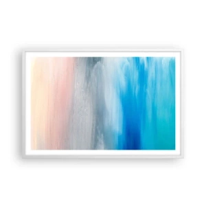 Affiche dans un cadre blanc - Poster - Éléments : air - 91x61 cm