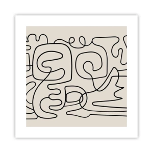 Affiche - Poster - Suivez les indices - 40x40 cm