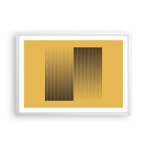 Affiche dans un cadre blanc - Poster - Cadre opposé - 70x50 cm