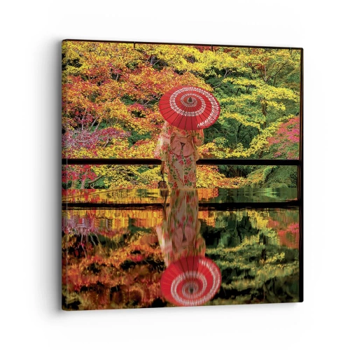 Impression sur toile - Image sur toile - Dans le temple de la nature - 30x30 cm