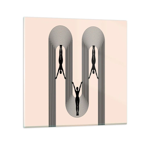 Impression sur verre - Image sur verre - Les jambes en l’air - 60x60 cm