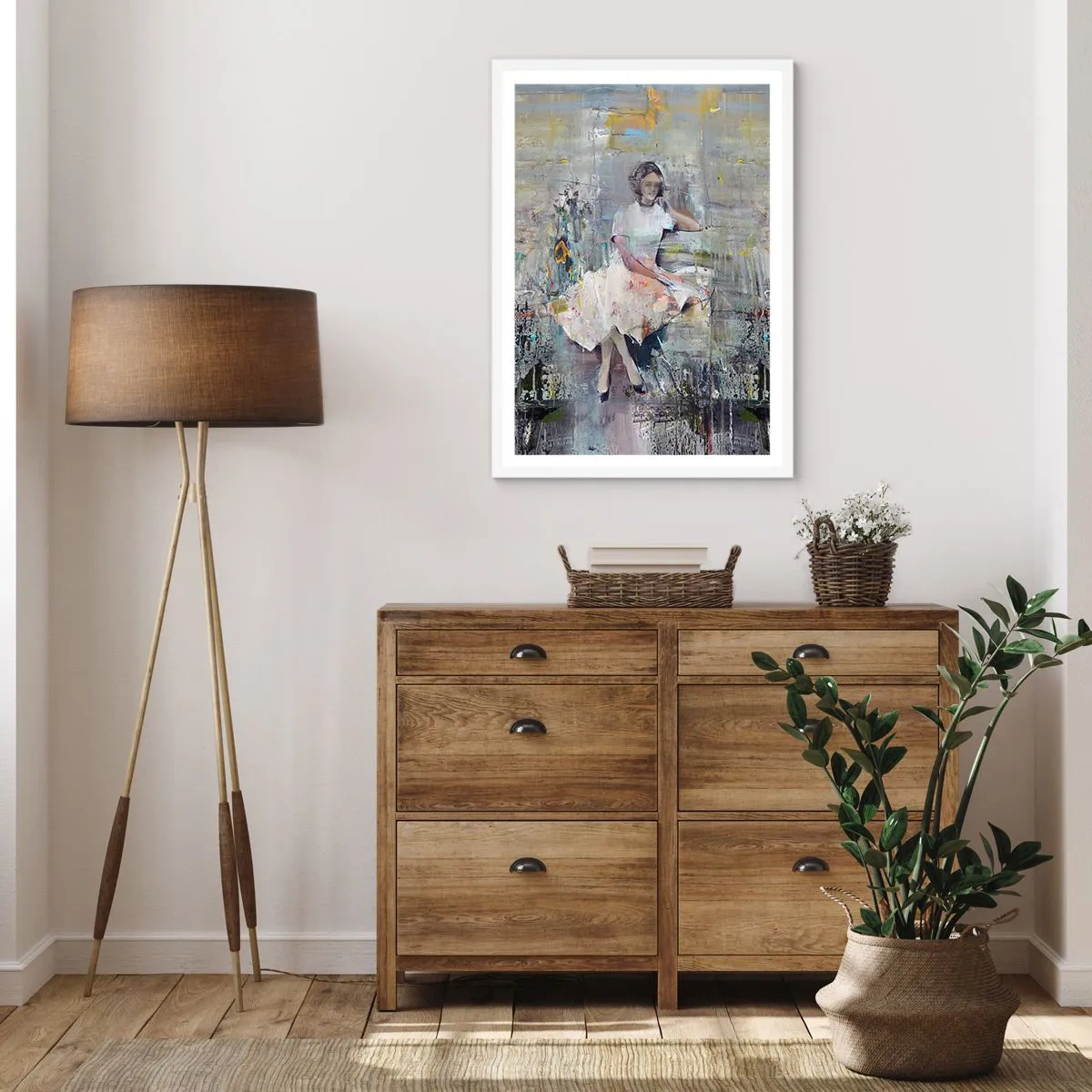 Affiche dans un cadre blanc - Poster - Classique et moderne - 61x91 cm