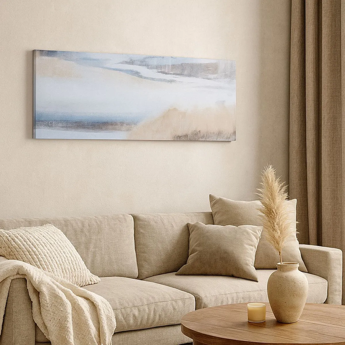 Impression sur toile - Image sur toile - Composition hivernale - 100x40 cm