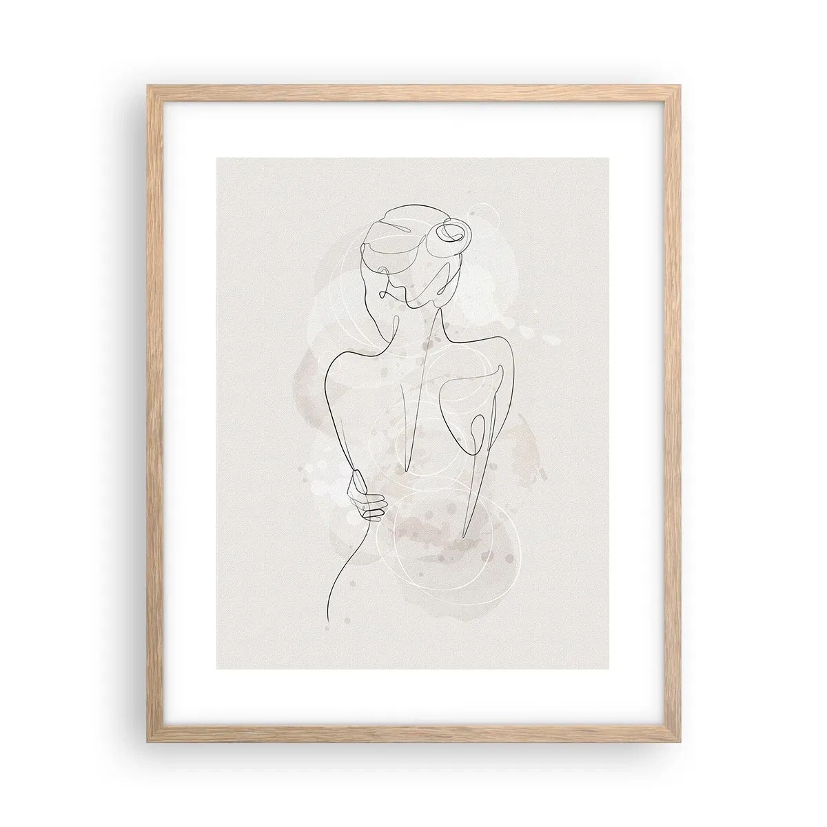 Affiche dans un chêne clair - Poster - Comme un instrument sensible - 40x50 cm