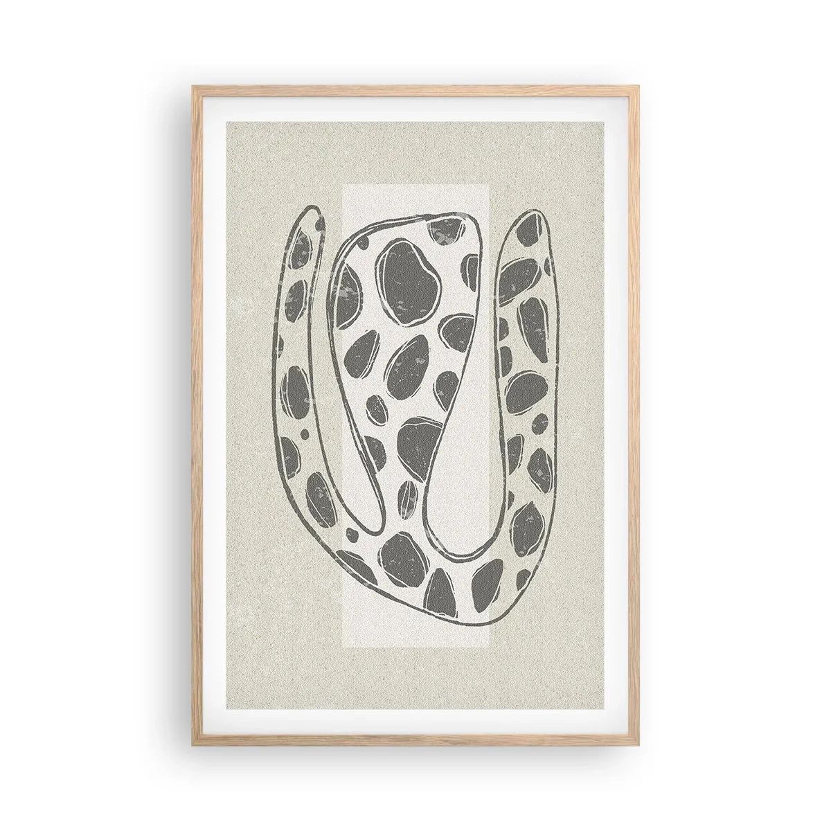 Affiche dans un chêne clair - Poster - Une étrange créature - 61x91 cm