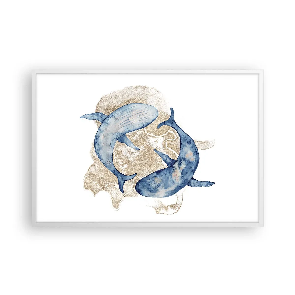 Affiche dans un cadre blanc - Poster - Amis ou amoureux? - 91x61 cm