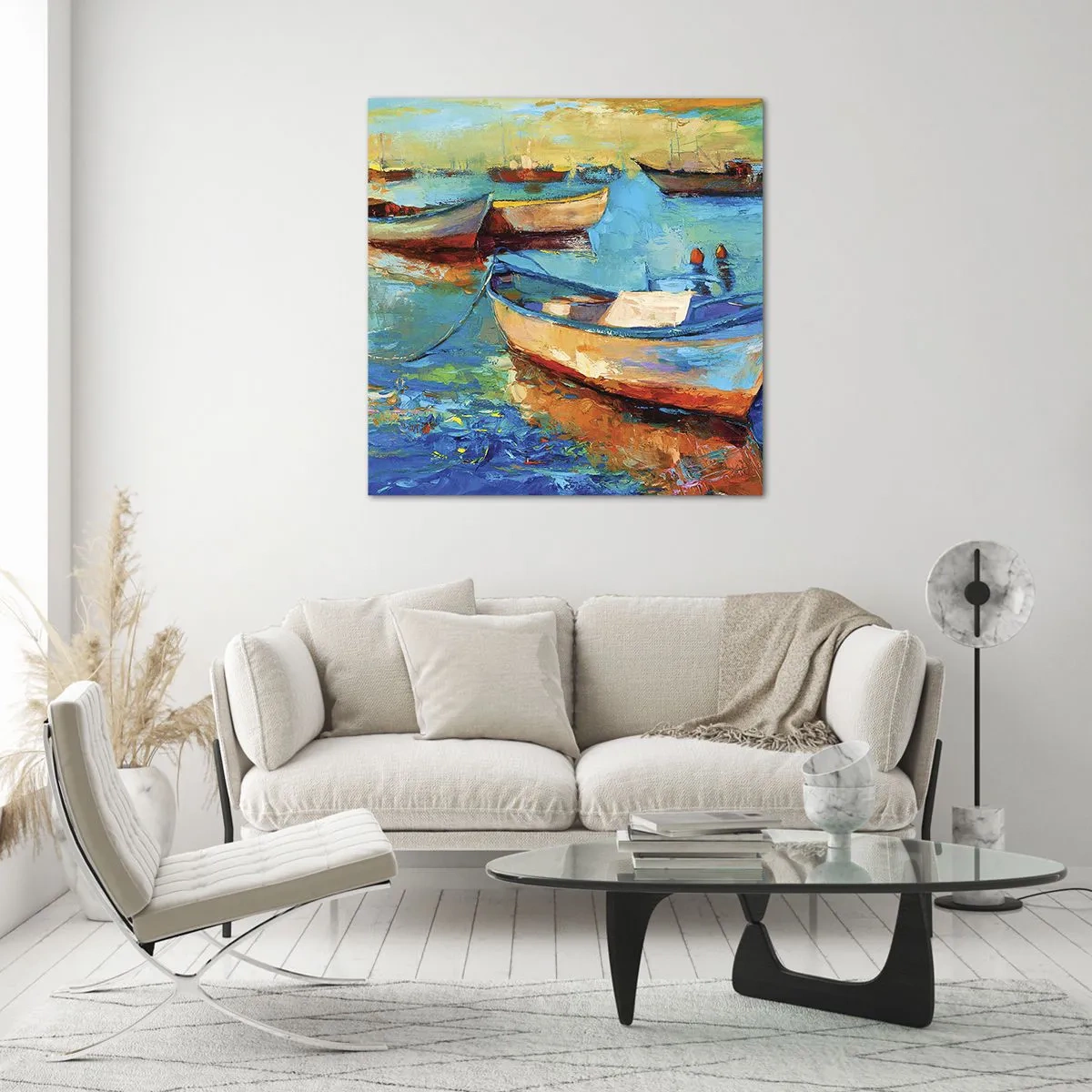 Impression sur verre - Image sur verre - Dans la baie du sud - 70x70 cm