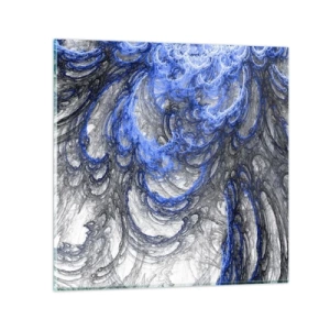 Impression sur verre - Image sur verre - La naissance d'une vague - 60x60 cm