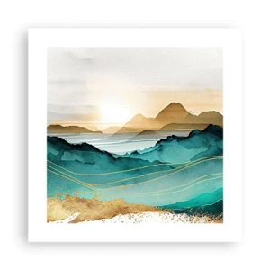 Affiche - Poster - Au frontière de l’abstraction – paysage - 40x40 cm