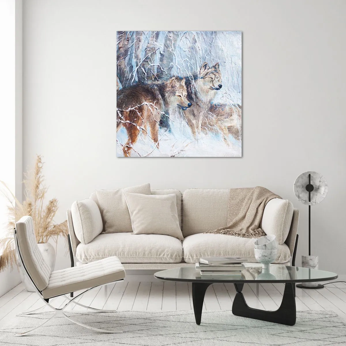 Impression sur verre - Image sur verre - Attention! Ca arrive ... - 50x50 cm