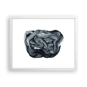 Affiche dans un cadre blanc - Poster - Ce n'est pas si simple - 50x40 cm