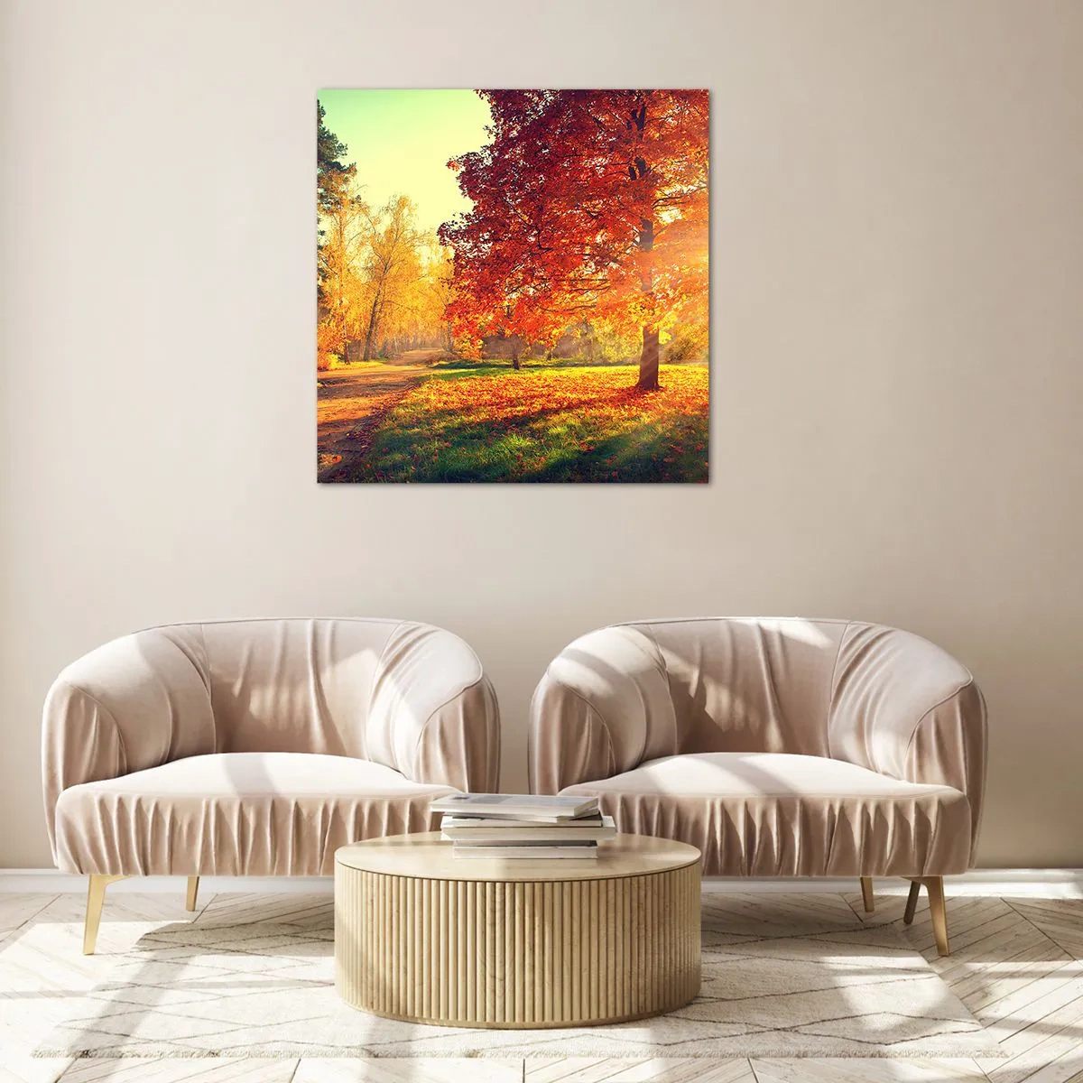 Impression sur verre - Image sur verre - Le roux est beau - 30x30 cm