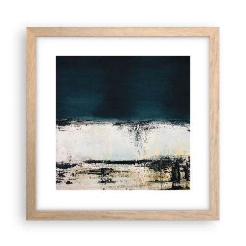 Affiche dans un chêne clair - Poster - Composition horizontale - 30x30 cm