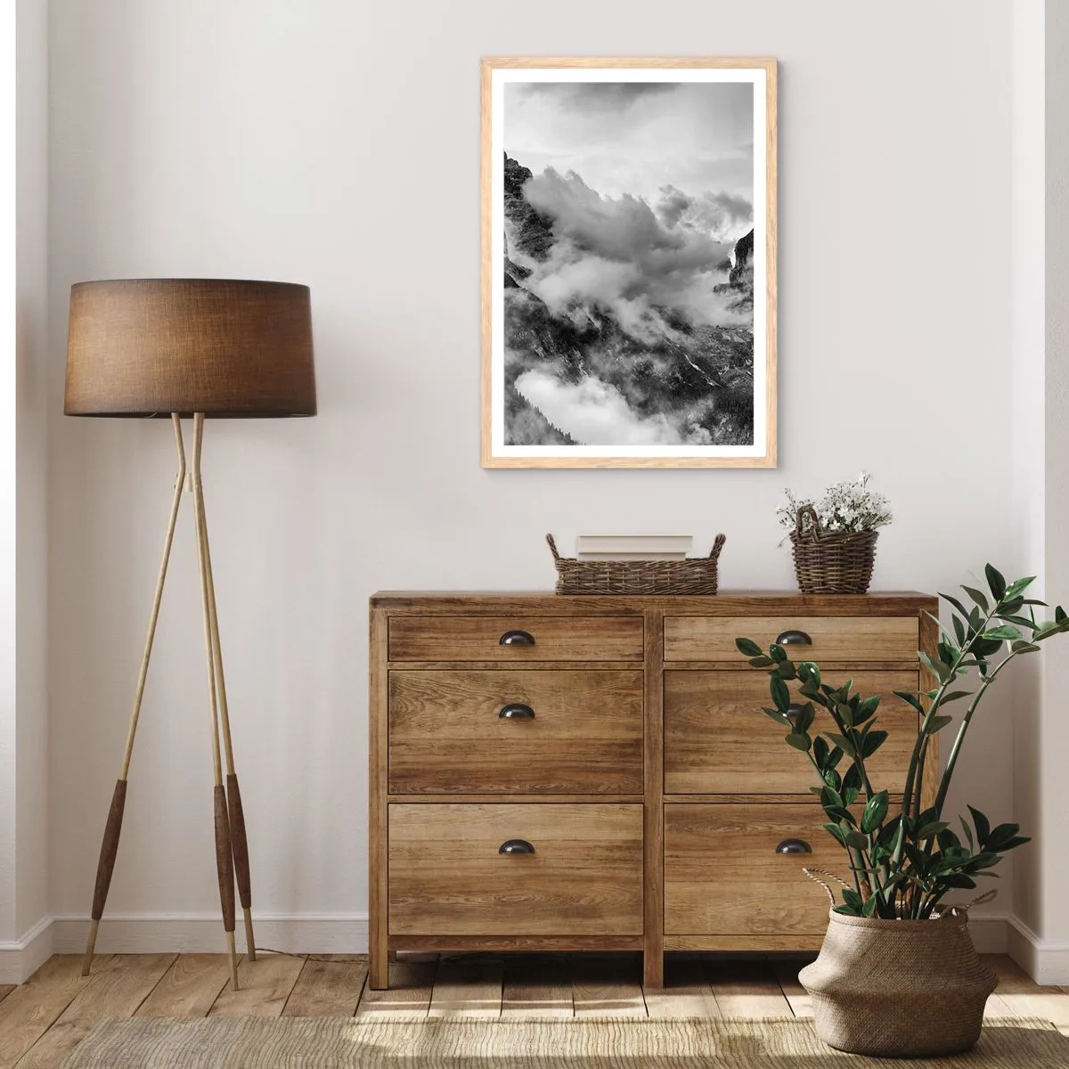 Affiche dans un chêne clair - Poster - Belle et cruelle - 50x70 cm