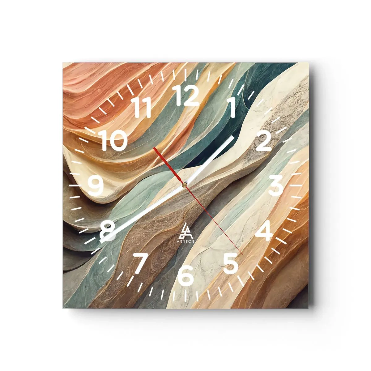 Horloge murale - Pendule murale - Le moment avant le changement - 30x30 cm