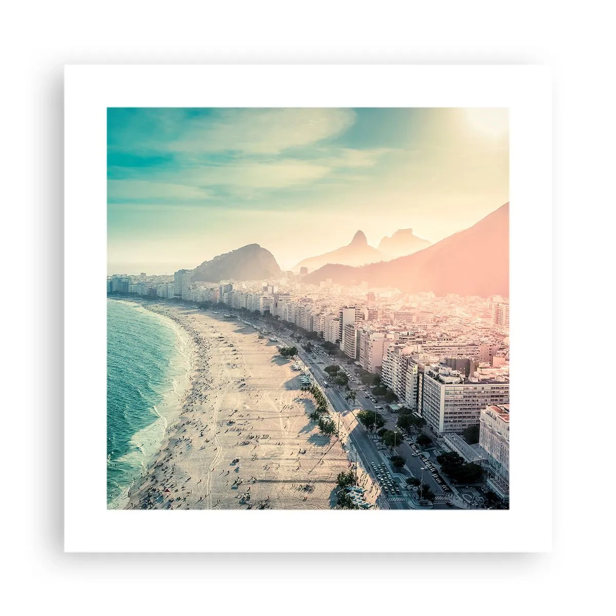 Affiche - Poster - Vacances éternelles à Rio - 40x40 cm