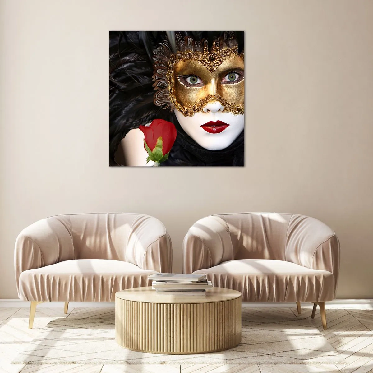 Impression sur verre - Image sur verre - Parce que la vie est un grand bal - 30x30 cm