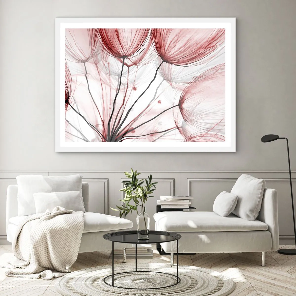 Affiche dans un cadre blanc - Poster - Avant le départ - 70x50 cm