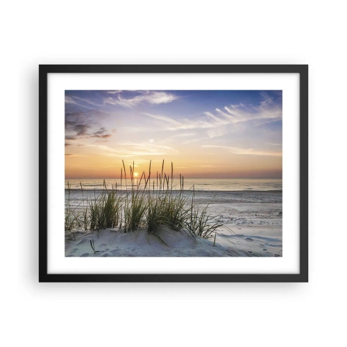 Affiche dans un cadre noir - Poster - Regarde, pense, ressent - 50x40 cm