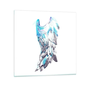 Impression sur verre - Image sur verre - j'ai besoin d'ailes - 60x60 cm
