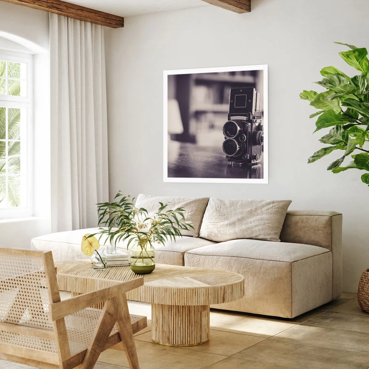 Affiche - Poster - La magie de la photographie ancienne - 40x40 cm