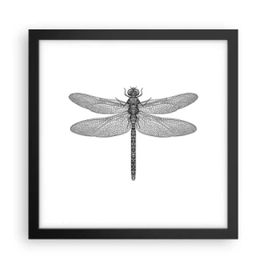 Affiche dans un cadre noir - Poster - Précision de la nature - 30x30 cm