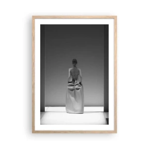 Affiche dans un chêne clair - Poster - Simplicité raffinée - 50x70 cm