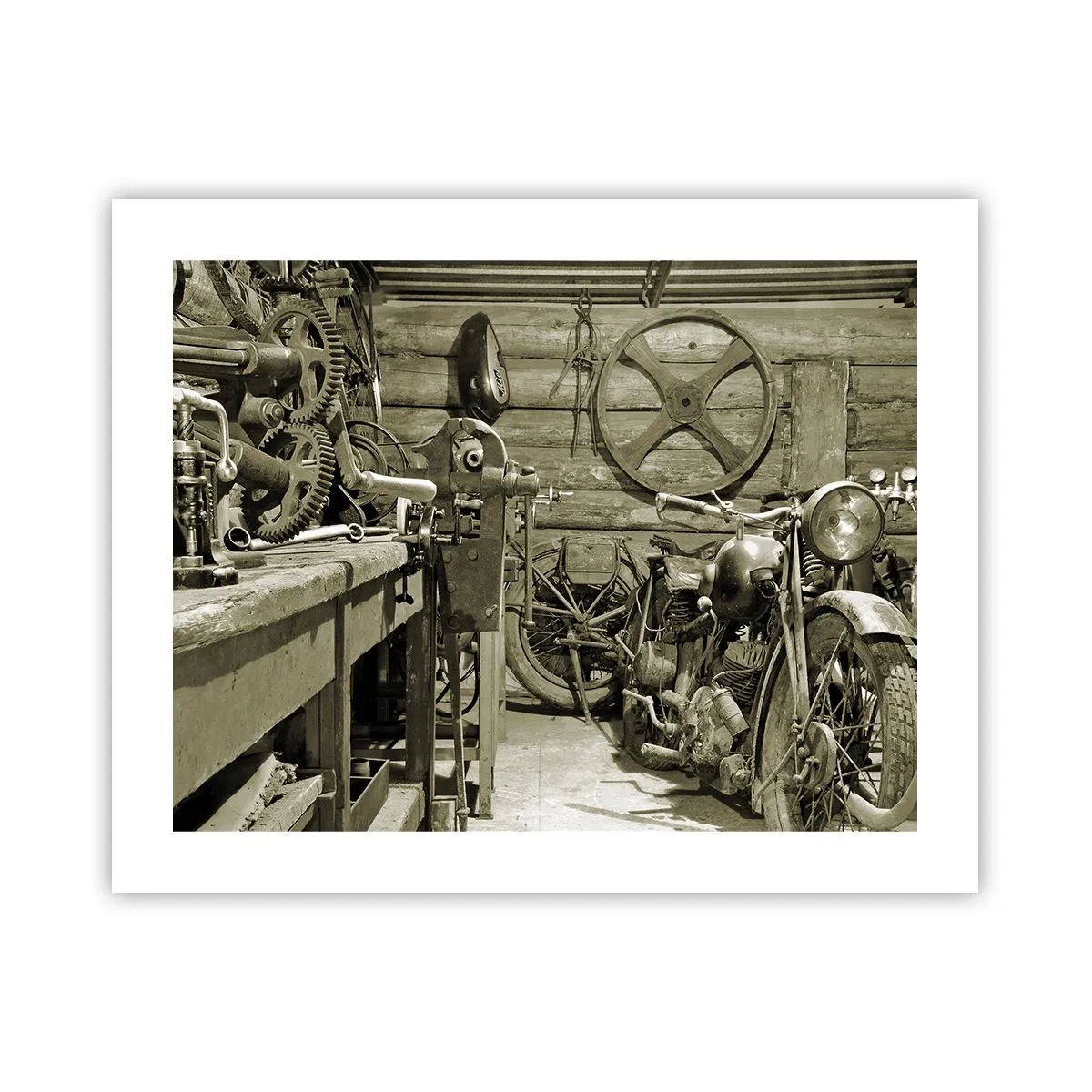 Affiche - Poster - Dans le hangar de l'oncle Władek - 50x40 cm