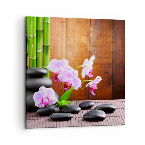 Impression sur toile - Image sur toile - Rencontrez les plaisirs de l'est - 50x50 cm