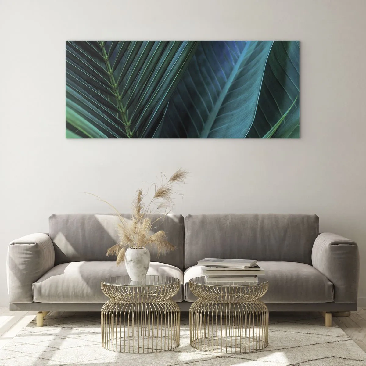 Impression sur verre - Image sur verre - L'anatomie du vert - 90x30 cm