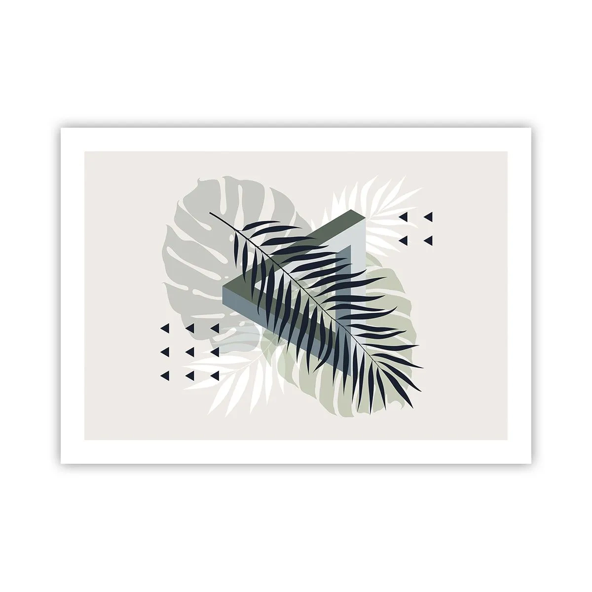 Affiche - Poster - Nature et géométrie - deux odres? - 70x50 cm