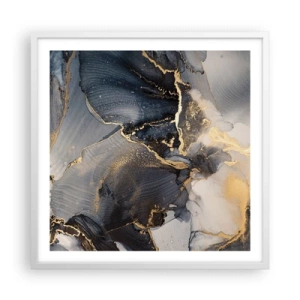 Affiche dans un cadre blanc - Poster - La vie de la pierre - 60x60 cm