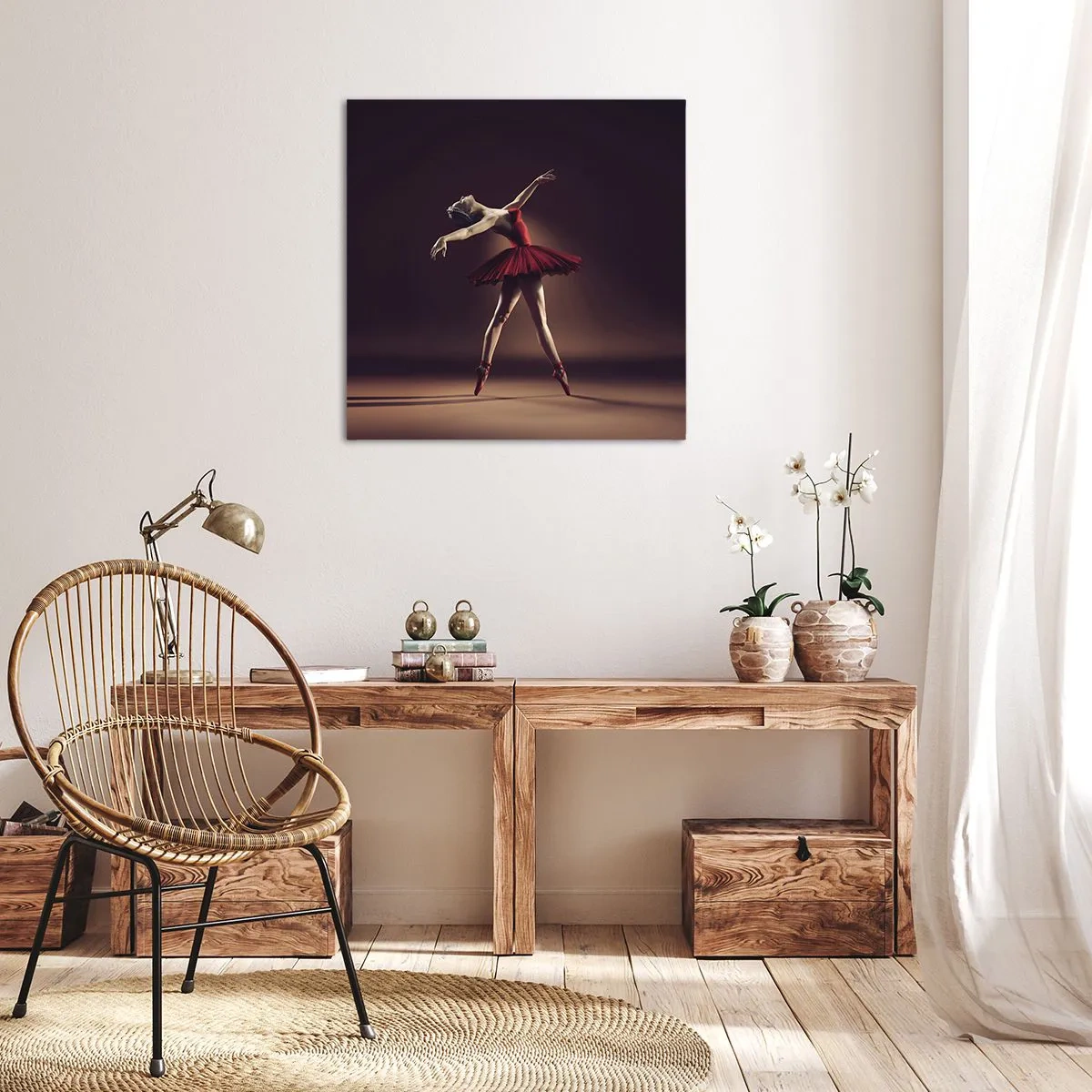Impression sur toile - Image sur toile - Une danseuse étoile - 60x60 cm