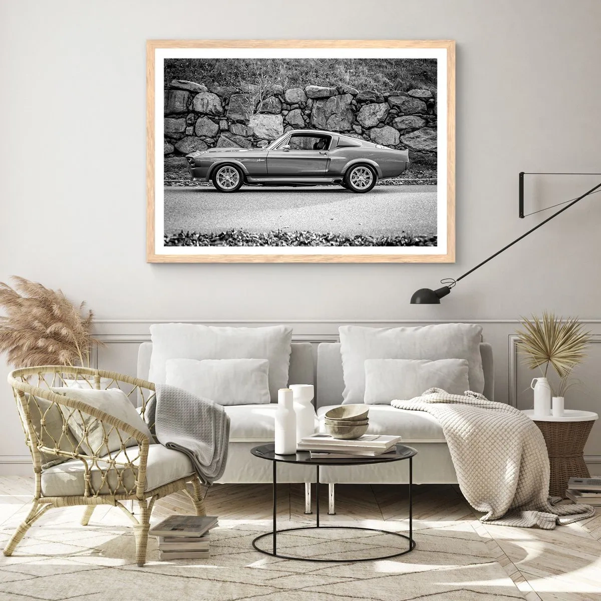 Affiche dans un chêne clair - Poster - Légende des années 60 - 100x70 cm