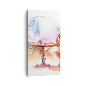 Impression sur toile - Image sur toile - Le chic parisien - 55x100 cm