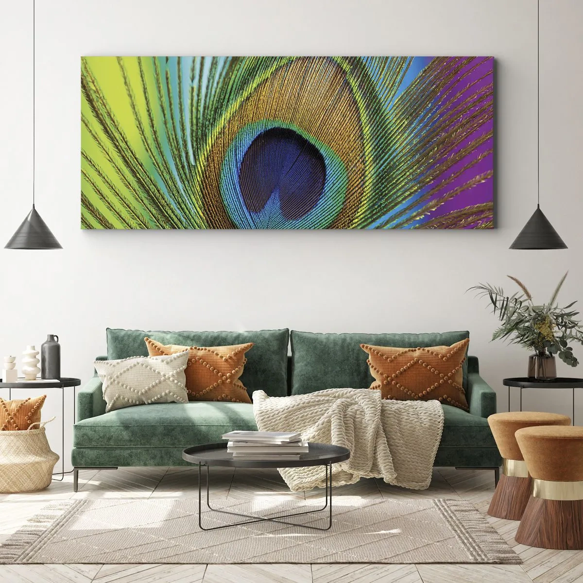 Impression sur toile - Image sur toile - Les yeux dans les yeux - 90x30 cm