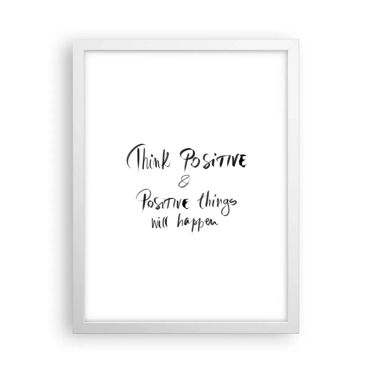 Affiche dans un cadre blanc - Poster - Comment vivre? - 30x40 cm