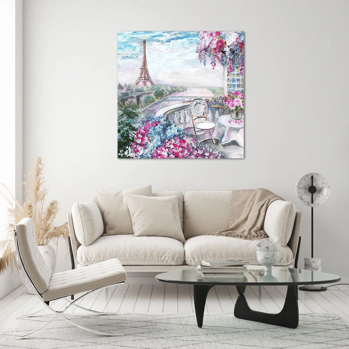 Impression sur verre - Image sur verre - C'est le plus beau ici en mai - 60x60 cm