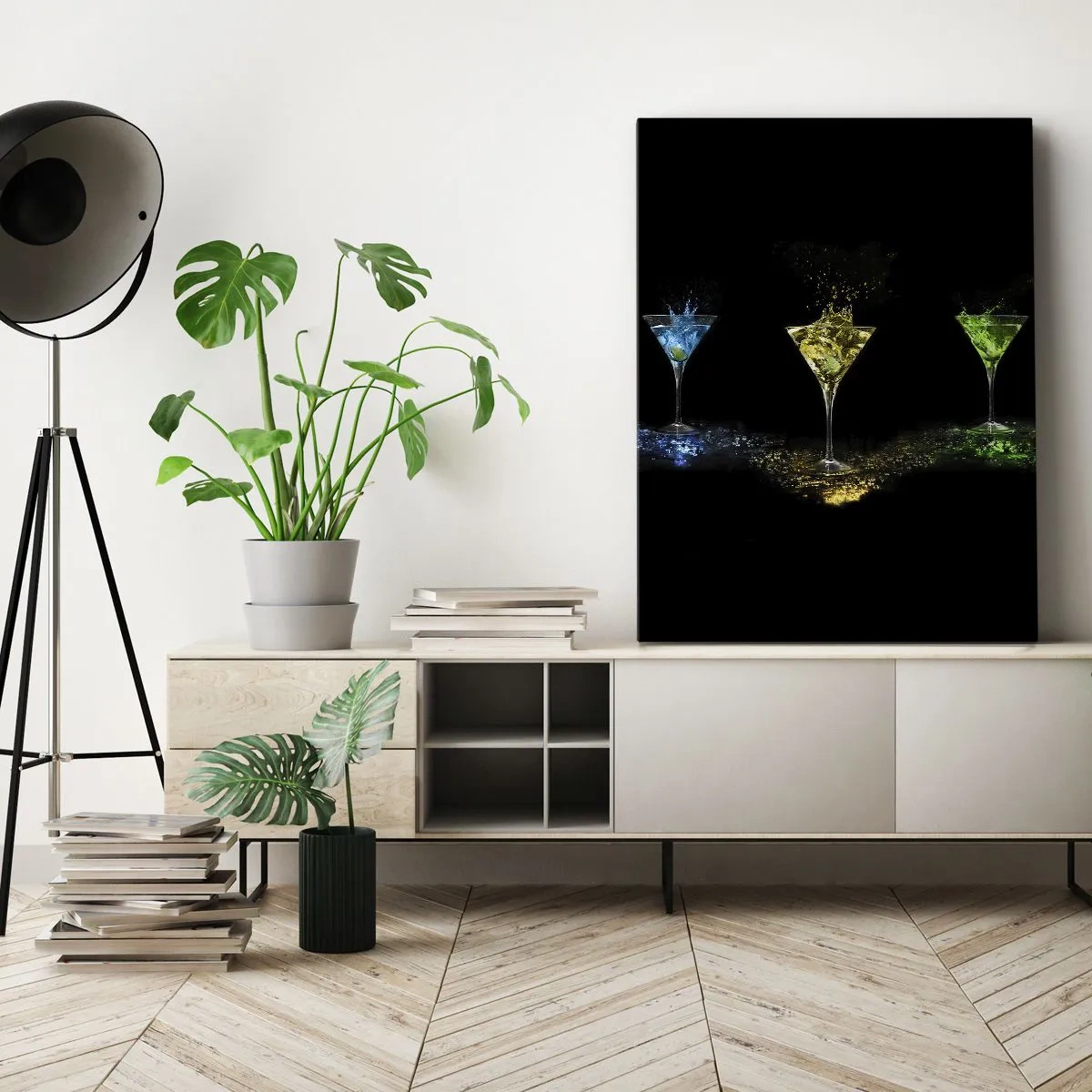 Impression sur toile - Image sur toile - Couleurs de joie en verre de cristal - 55x100 cm