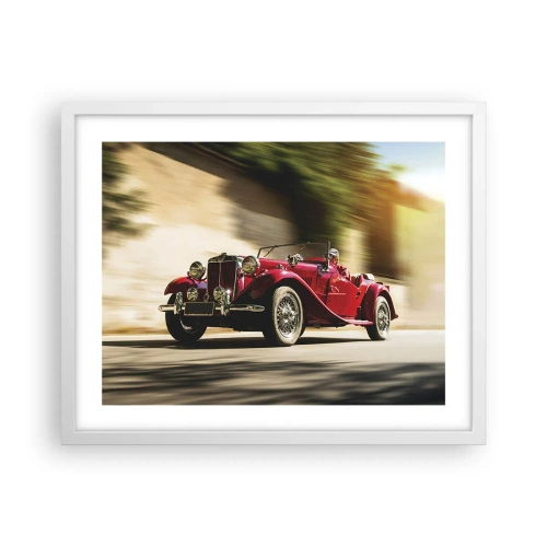 Affiche dans un cadre blanc - Poster - Plus belle que Nike de Samothrace - 50x40 cm