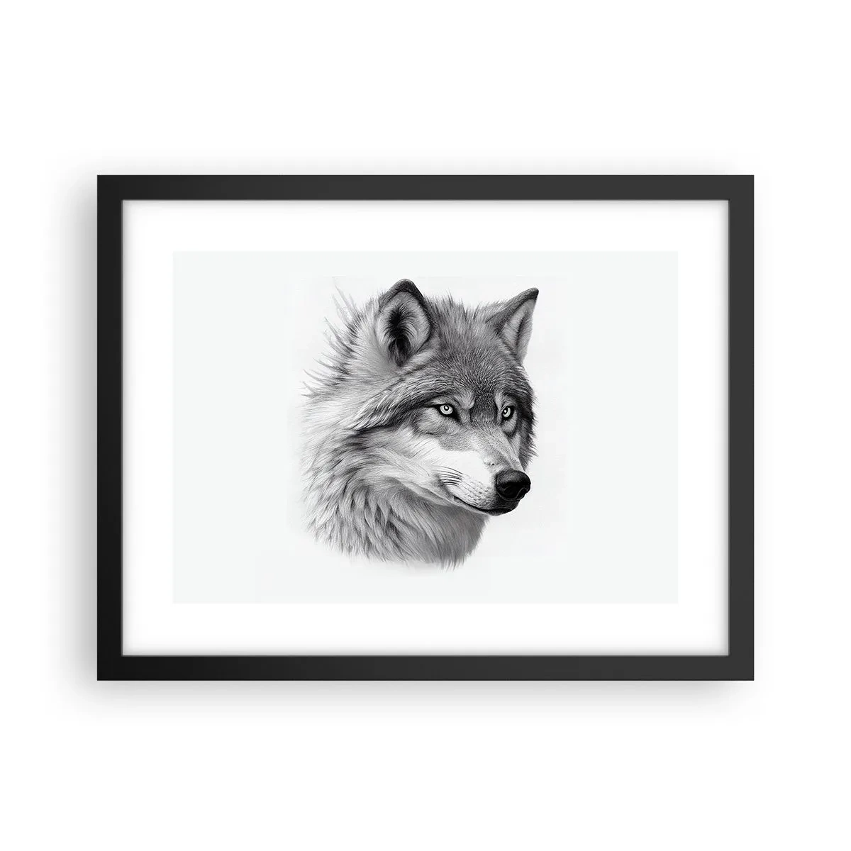 Affiche dans un cadre noir - Poster - Alpha – sans aucun doute - 40x30 cm