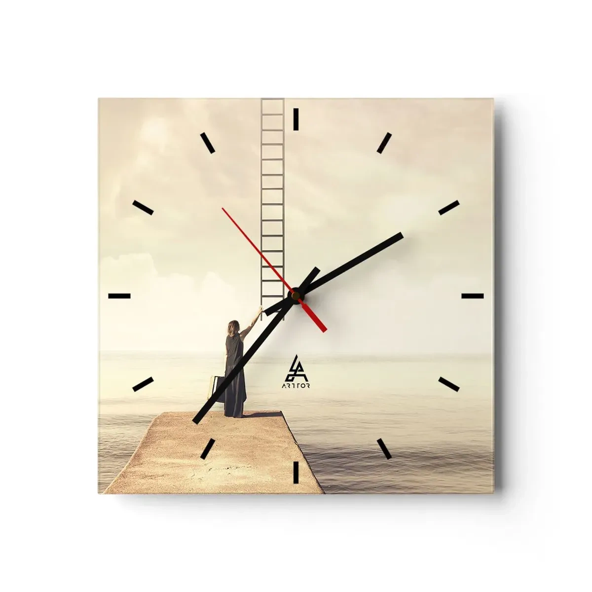 Horloge murale - Pendule murale - Voyage magique - 40x40 cm