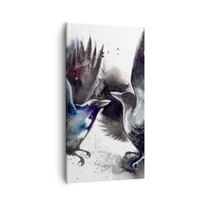 Impression sur toile - Image sur toile - Le corbeau des corbeaux - 55x100 cm