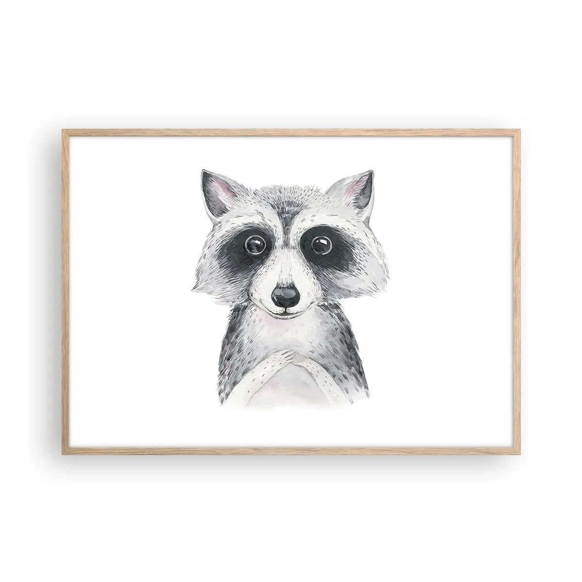 Affiche dans un chêne clair - Poster - Un moment pour s'émouvoir - 100x70 cm