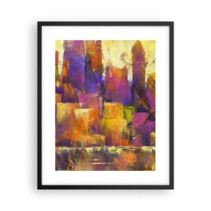 Affiche dans un cadre noir - Poster - Composition métropolitaine - 40x50 cm