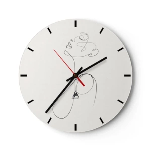 Horloge murale - Pendule murale - En boucle dans les rêves - 40x40 cm