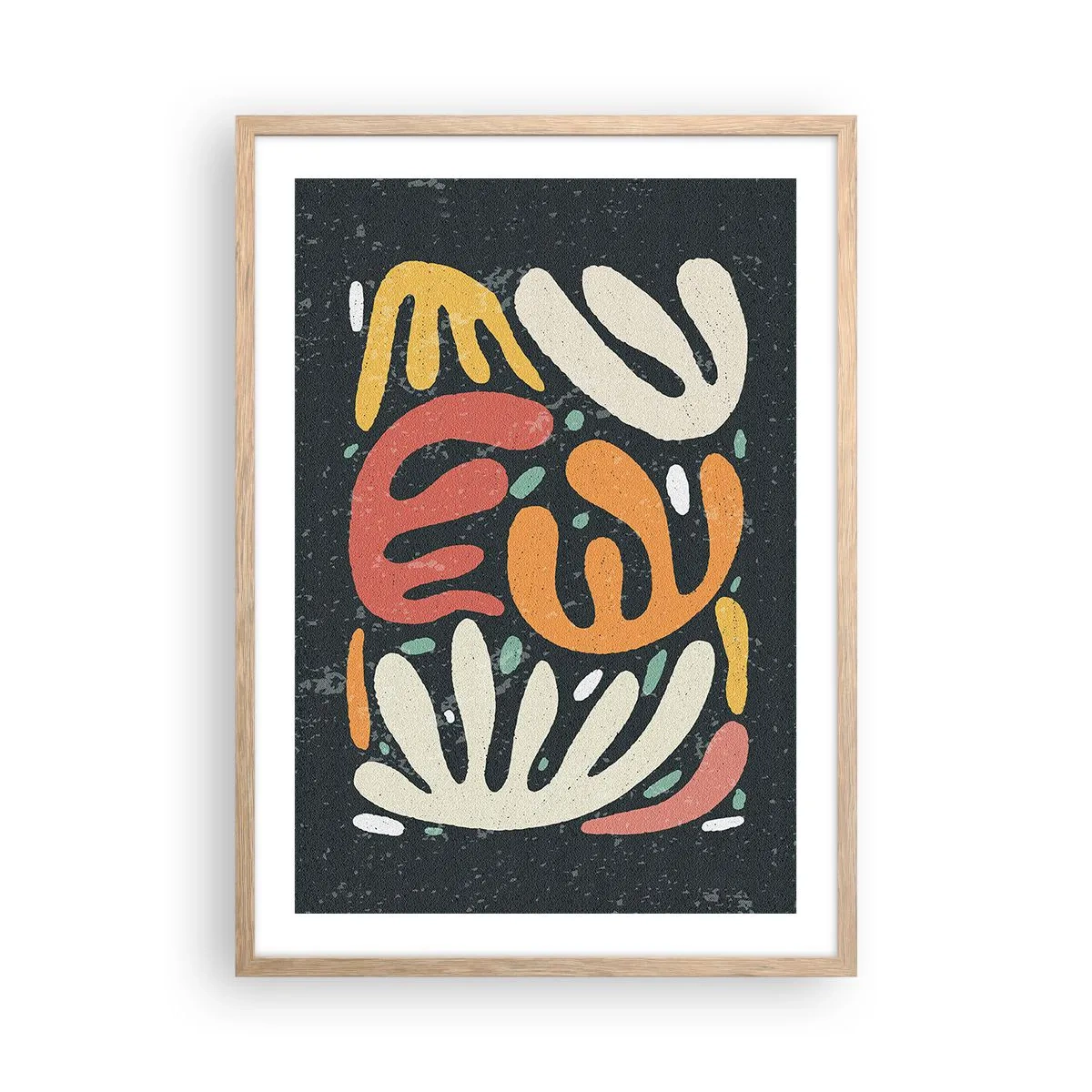 Affiche dans un chêne clair - Poster - Composition – Je suis sur le point de t'attraper - 50x70 cm