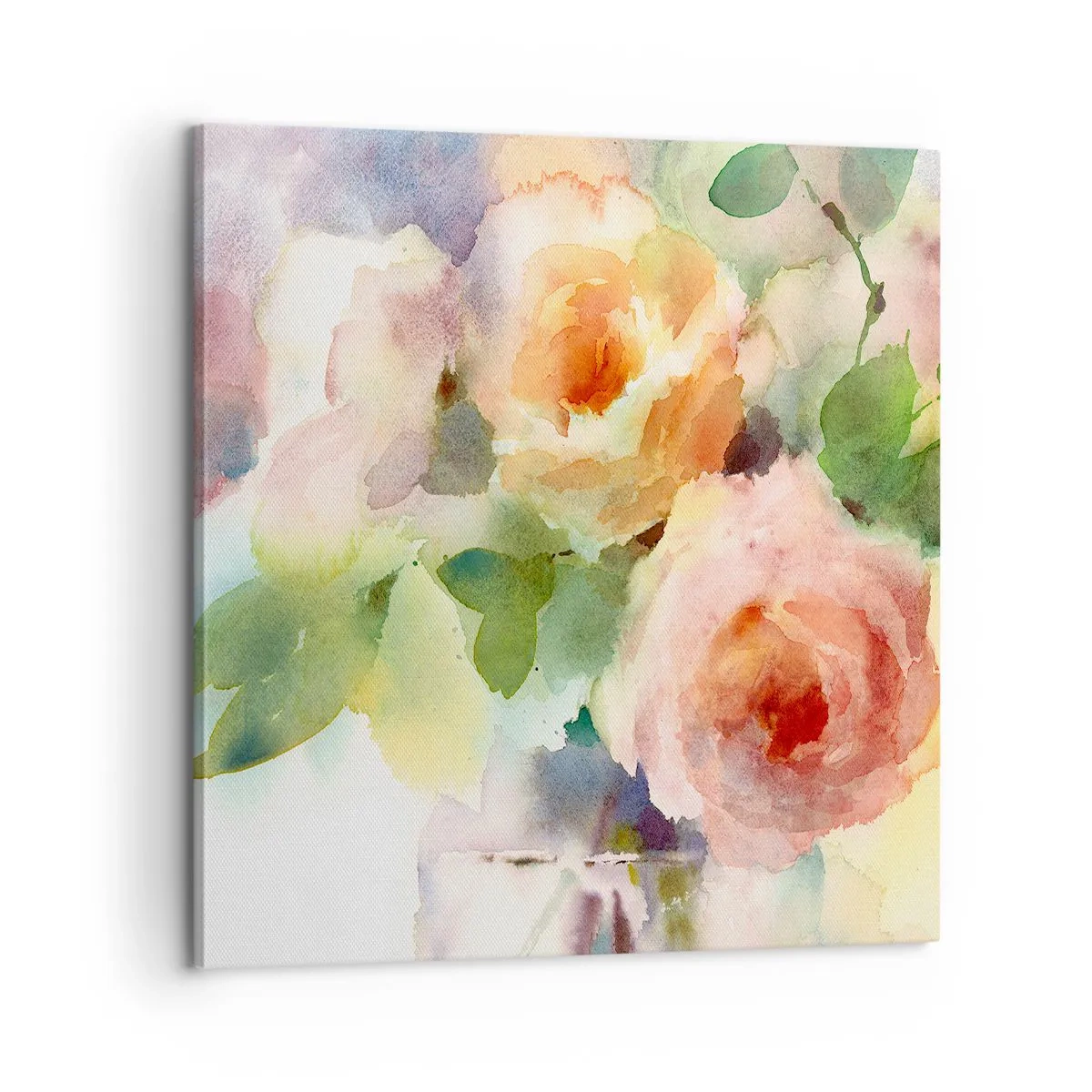 Impression sur toile - Image sur toile - Délicat comme l'aquarelle - 60x60 cm